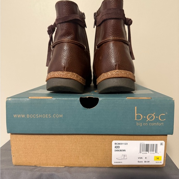NIB  boc by Born Boots; Big on Comfort; Brown leather & man made; Sz 8 M - Picture 4 of 15